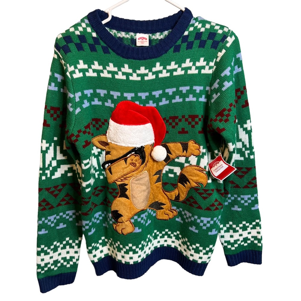 Holiday Time Multicolored Meowy Christmas Sweater XL nwt - Picture 1 of 6